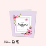 Pink Mother's Day Card - Overview