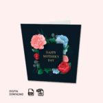 Roses Mother's Day Card - Overview