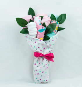 baby girl - baby bouquet closed view